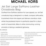 Michael Kors MICHAEL Jet Set Large Saffiano Leather Crossbody Bag Primrose NWT Photo 15