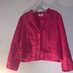 Talbots Pink Irish Linen Jacket Size 16Petites Photo 0