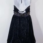 Sue Wong Nocturne Beaded Silk Velvet Halter Dress Photo 3
