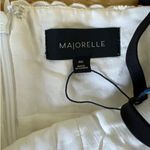 Majorelle  - Carmen Off Shoulder Mini Dress in White & Black Photo 2