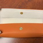 Tory Burch  Orange Glasses Case Photo 4