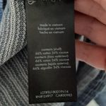 ONIA  Navy Striped Hooded Henley Pullover Small Photo 4