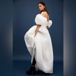 Free People  Selkie Mes Demoiselle Off Shoulder Puffy Flower Gown Maxi Dress XS Photo 2