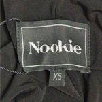 Nookie  Aphrodite One Shoulder Dress Midi Bodycon Black Long Sleeve XS New Photo 7