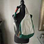 Teal and Orange Sling Backpack Green Photo 5