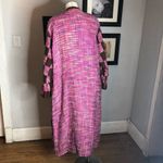 Vintage MOLATO Silk Pink Tweed Patchwork Hippie 70s Maxi Dress Duster Jacket Size M Photo 10