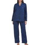 Sleeper NWT  Milky Way Sequined Cotton Pajama Set Navy Size M Photo 12