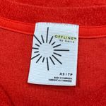 Aerie Offline Summer Lights Terrycloth Cropped Tee Shirt Women’s XS Photo 3