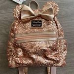 Lounge Fly NWT Minnie Mouse Sequin Mini
Backpack Rose Gold Disney Parks Photo 0