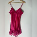 Vintage Featherbed Intimates Pink Slip Lace‎ Detail Nightgown Large Photo 1
