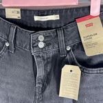 Levi's NWT Levi’s Women’s Superlow Loose Straight Jeans Washed Black - 28 Photo 6