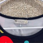 Imperfect Festive Holiday Print Dress size large long sleeved stretchy Black Photo 2