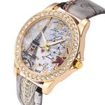 Lavishly Paris Luxury Women's Analog Quartz Crystal Wrist Watch Bracelet. Silver Photo 5