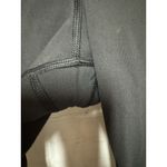 LULULEMON black ruched ruffle leggings size 4 Side pockets red band Photo 4