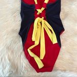 Fabletics NWT  Women’s size Extra Small Gabriella II 1PC Swimsuit Blue & Red Photo 11