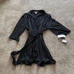 Linea Donatella Linea Donatelle Floral Black White 2 Piece Robe/Chemise Set SIZE M Photo 5