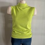 Good Clothes Neon Green Mock Neck Sweater Vest Top M Photo 1