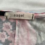 easel blouse cold shoulder short sleeve floral print ruffled loose fit Sz large Photo 5