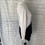 BCBGMAXAZRIA women XXS colorblock Longsleeve scoopneck asymmetrical top Photo 5