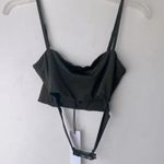 Tic Toc Green Crop Top + Bike Shorts Coord 2pc Set S NWT Photo 0