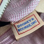 Dooney & Bourke  Monogram Canvas Leather Pale Yellow Letter Carrier Crossbody Bag Photo 9