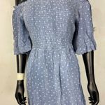 OPHELIA ROE Mini Dress‎ Polka Dot Smocked Casual Short Sleeve Blue xl Size 1X Photo 0
