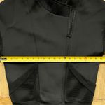 Michi Black Oversized Mesh and Neoprene Moto-Style Jacket XS Photo 4