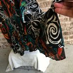 Chico's  Silk Skirt Lined Tribal Asymmetrical Boho Photo 2
