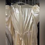 1930s beaded ivory satin wedding dress Yellow Size XS Photo 6