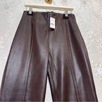 Ann Taylor  Women's Brown Leather Pants NWT Photo 2