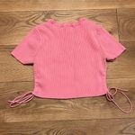 ZARA  ribbed open slit cropped top Photo 4