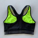 Nike Women's Dri-FIT Black Neon Yellow Sports Bra Size Medium M Photo 1