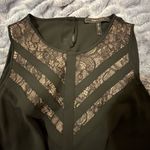 BCBGMAXAZRIA  Black Lace Detail Blouse Photo 3