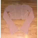 Urban Outfitters Out From Under Bella Thermal Seamed Long Sleeve Top Size Medium Photo 3