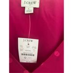 NWT J. Crew Polka Dot Chiffon V Neck Long Sleeve Hot Pink Blouse Sz L Size L Photo 4