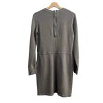 Gap  MEDIUM Gray Sweater Dress Long Sleeve Lagenlook with Pockets Distressed Fade Photo 1