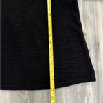 Boho style waffle knit Black Crochet Detail Women's Top Photo 2