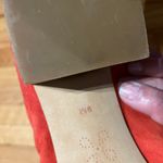 Caslon Suede Pumps Orange Chunky Heel Business Casual Party colorful bright coastal comfy slouchy corrugated draped ruched Photo 6