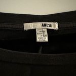 Amuse Society  Crewneck Fringe Sweatshirt Size L Photo 2