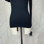 Michael Lauren  Gonzola Ruffle One Shoulder Top‎ in Black Size US XS Photo 5