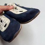 Tory Burch Leather Colorblock Navy White Sporty Sneakers S-421 Sz 9.5 Photo 6