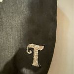 Black Denim Large Handbag “initial T” Photo 1