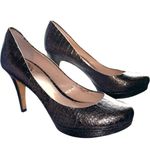 Vince Camuto Brown/Copper Snakeskin Heels w High Heel & Classic Pump Style Photo 2
