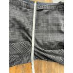 Lands' End B8  Plaid Warm Lined Trouser Pants Gray Black Adjustable Waist Photo 5