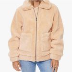 Elodie  Faux Shearling Teddy Zip Up Jacket Small Photo 1