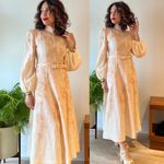 Zimmermann  Crush Buttoned Belted Linen Midi Dress Ciara Floral US 8 NWT Photo 2