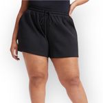 Good American NEW Drawstring Scuba Highwaist Shorts In Black Size 5XL Photo 10