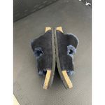 Birkenstock  Navy Blue Arizona Shearling Slide Sandal Comfort Casual‎ Boho Photo 3