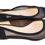 barney's new york Barney’s New York Black Mesh Pointy Toe Heel Flat Photo 0