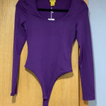 Daisy  Purple Long Sleeve Bodysuit - Size Small Photo 0